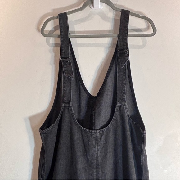 WE THE FREE Sz L Harem Style Washed Out Black 100% Cotton Overalls NEW WITH TAG - Picture 12 of 15